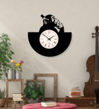 Chimp with Headphones Wall Clock