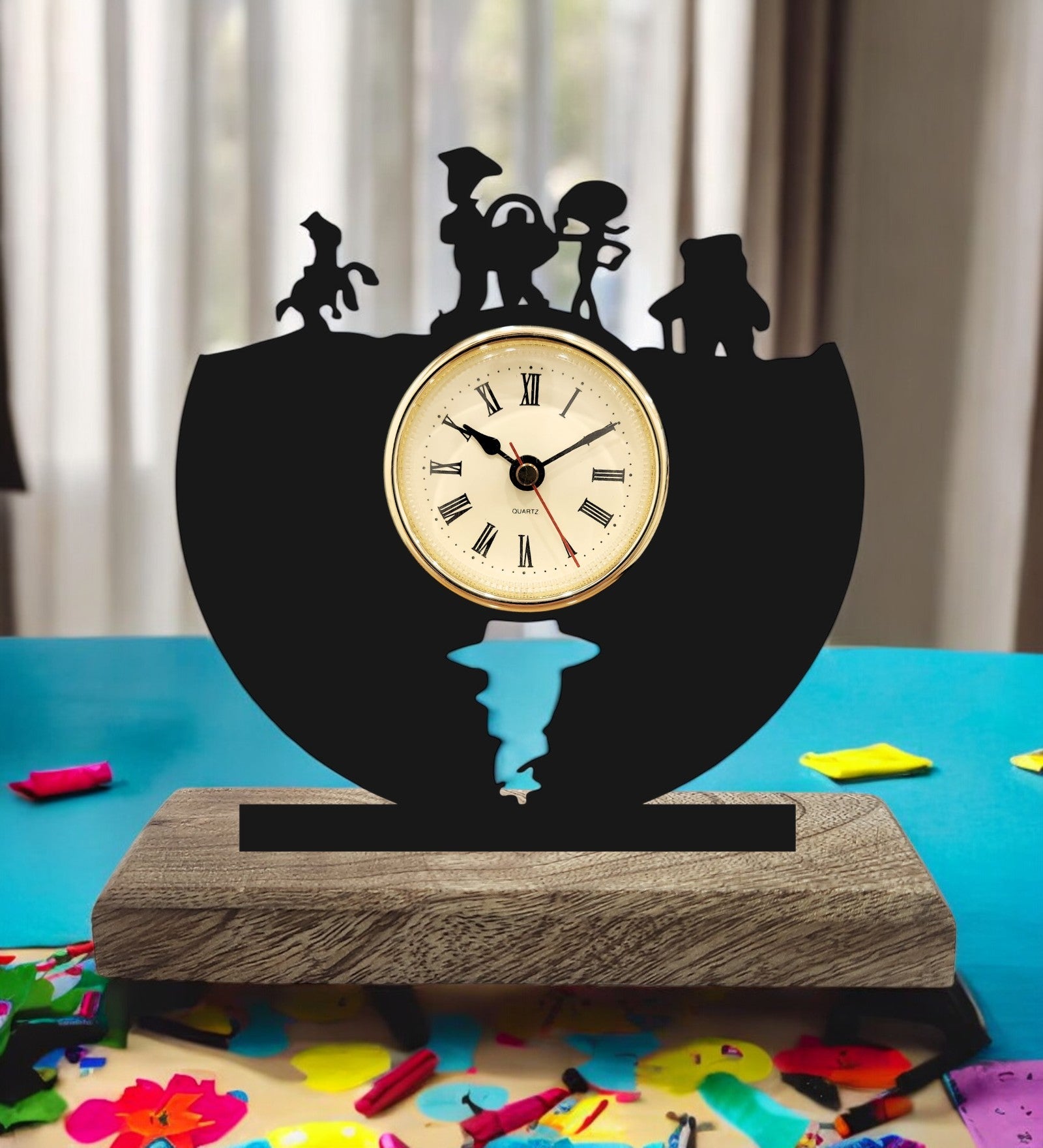 Toy Story Black Table Clock