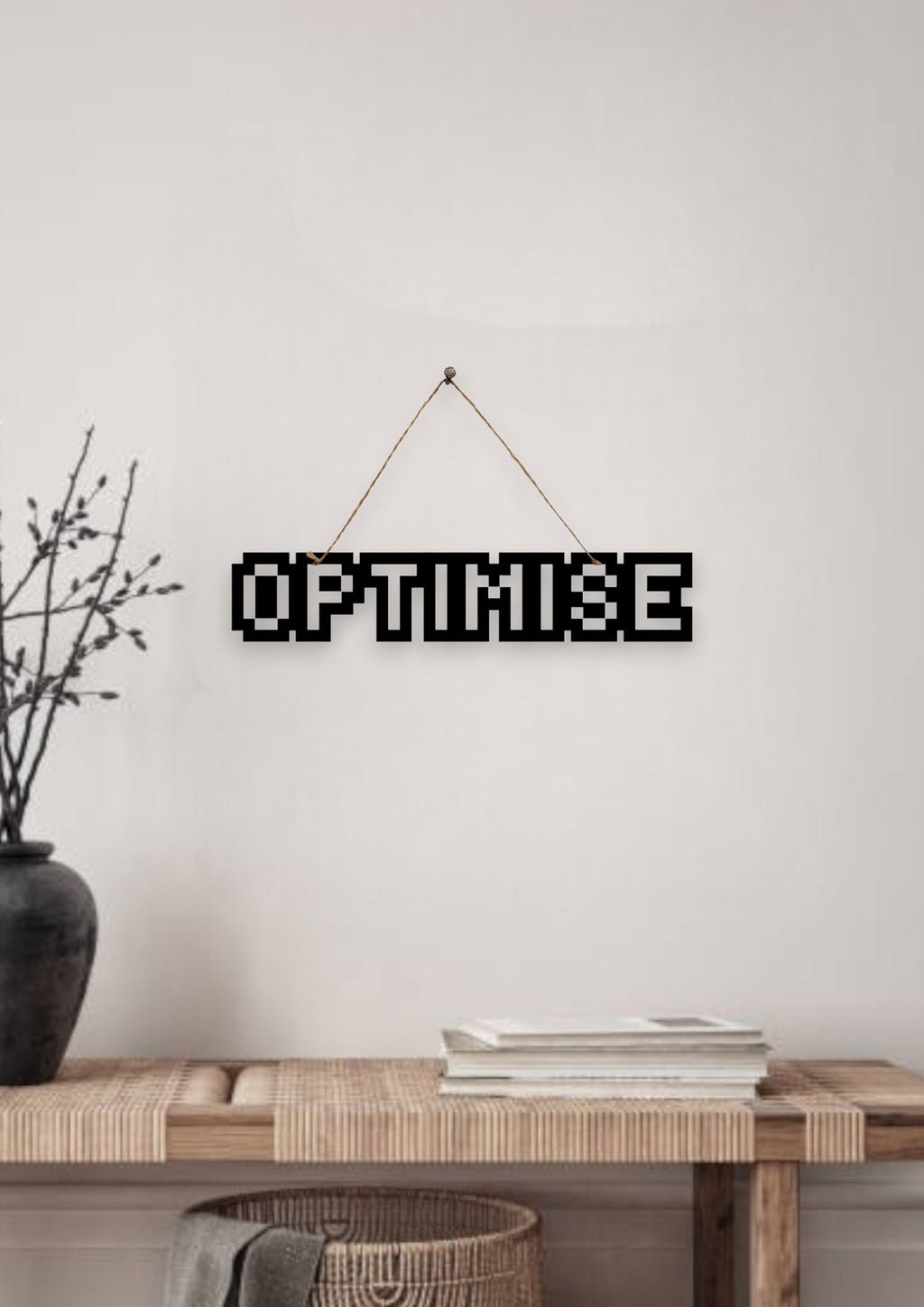 Optimise Metal Hanging