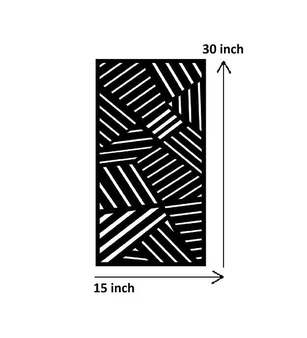 Rectangular Creative Pattern Panel