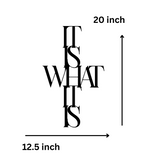 It Is What It Is
