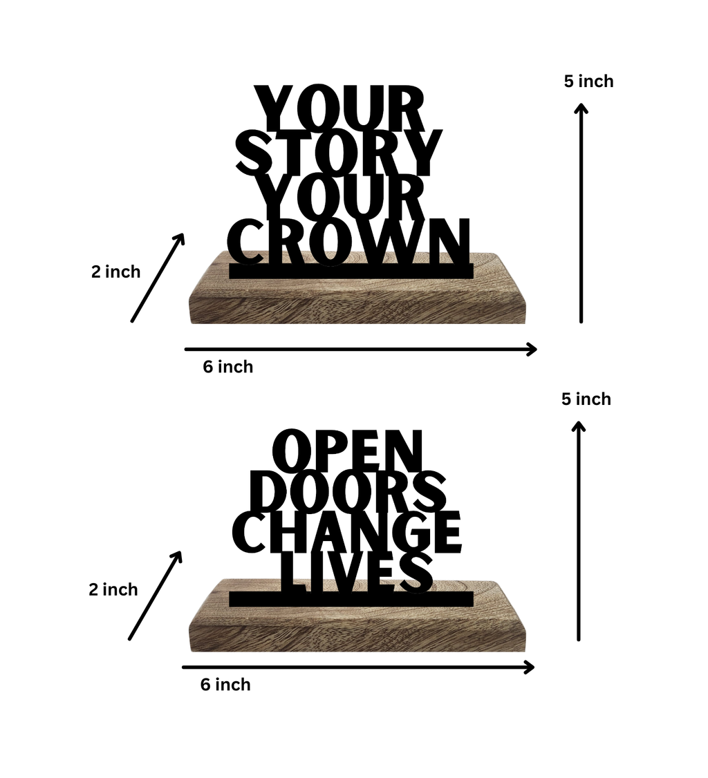 Reign and Rise Set of 2 Table Décor