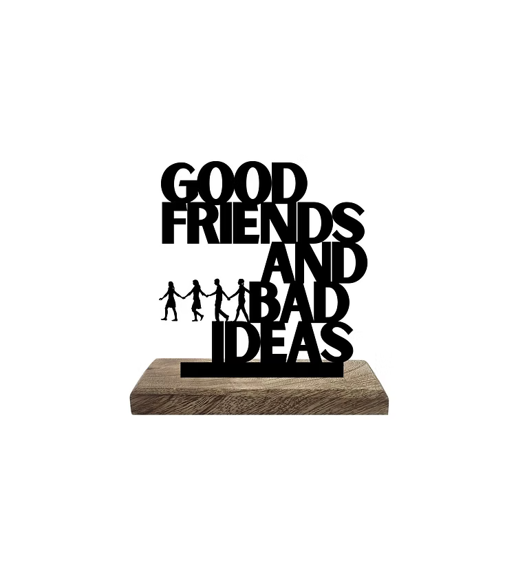 Friendship Amidst the Follies Set of 2 Table Décor