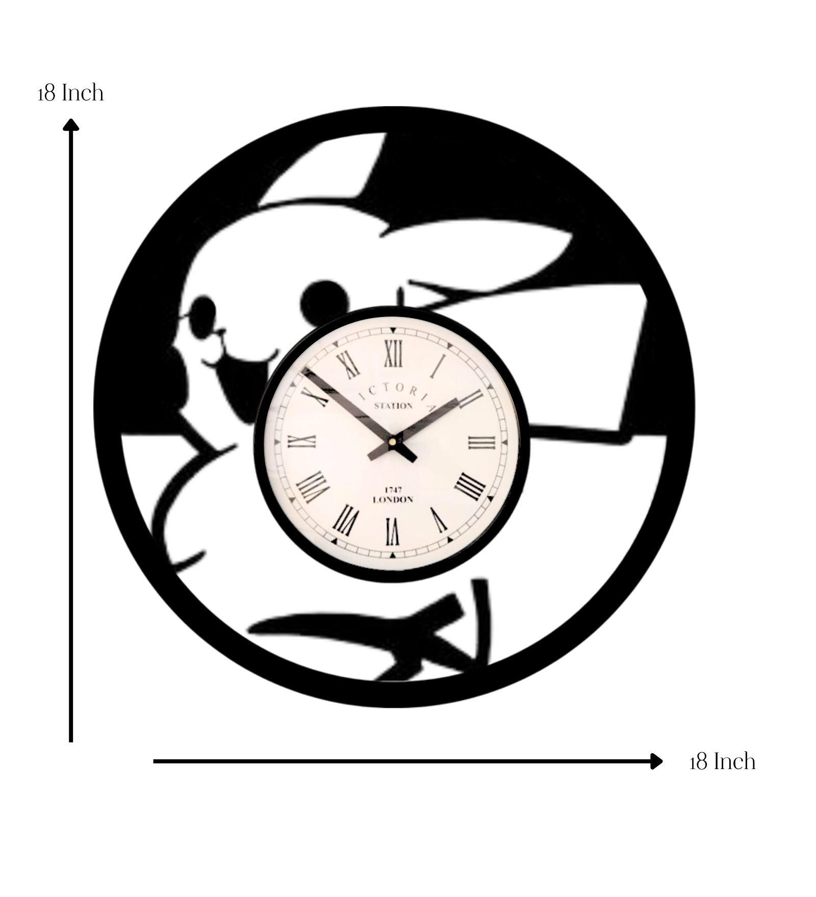 Pikachu Pokemon Wall Clock