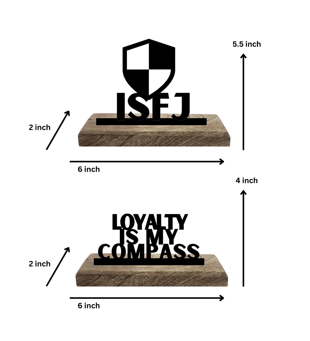 ISFJ Myers Briggs Set of 2 Table Décor