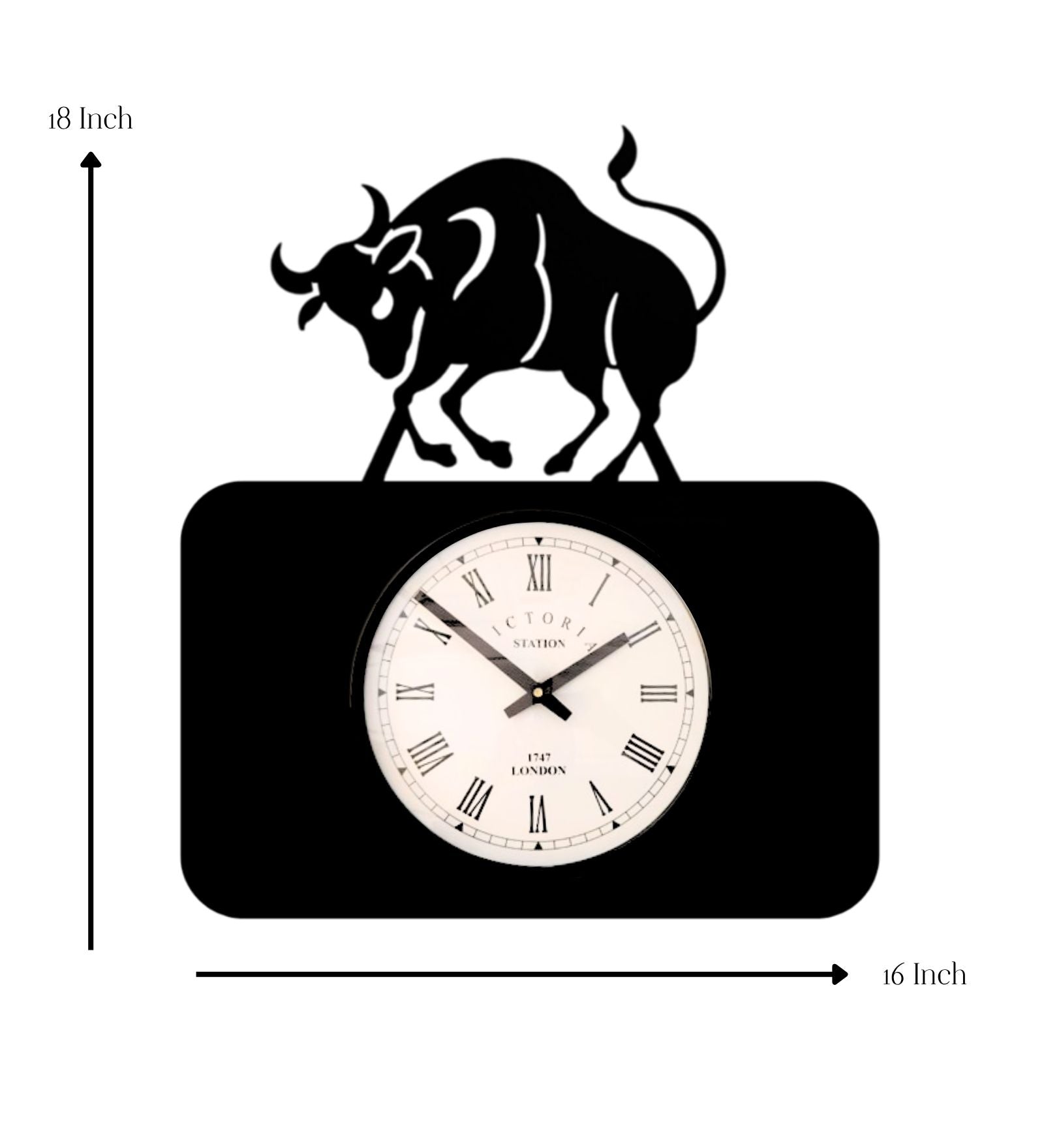 Taurus Zodiac Wall Clock
