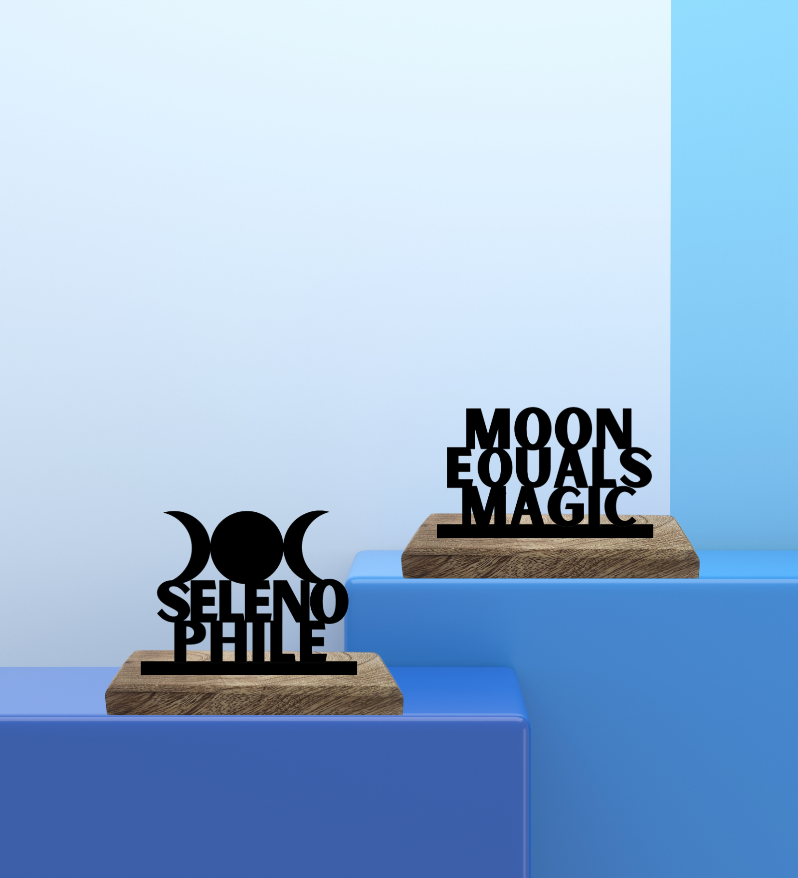 Selenophile Set of 2 Table Décor