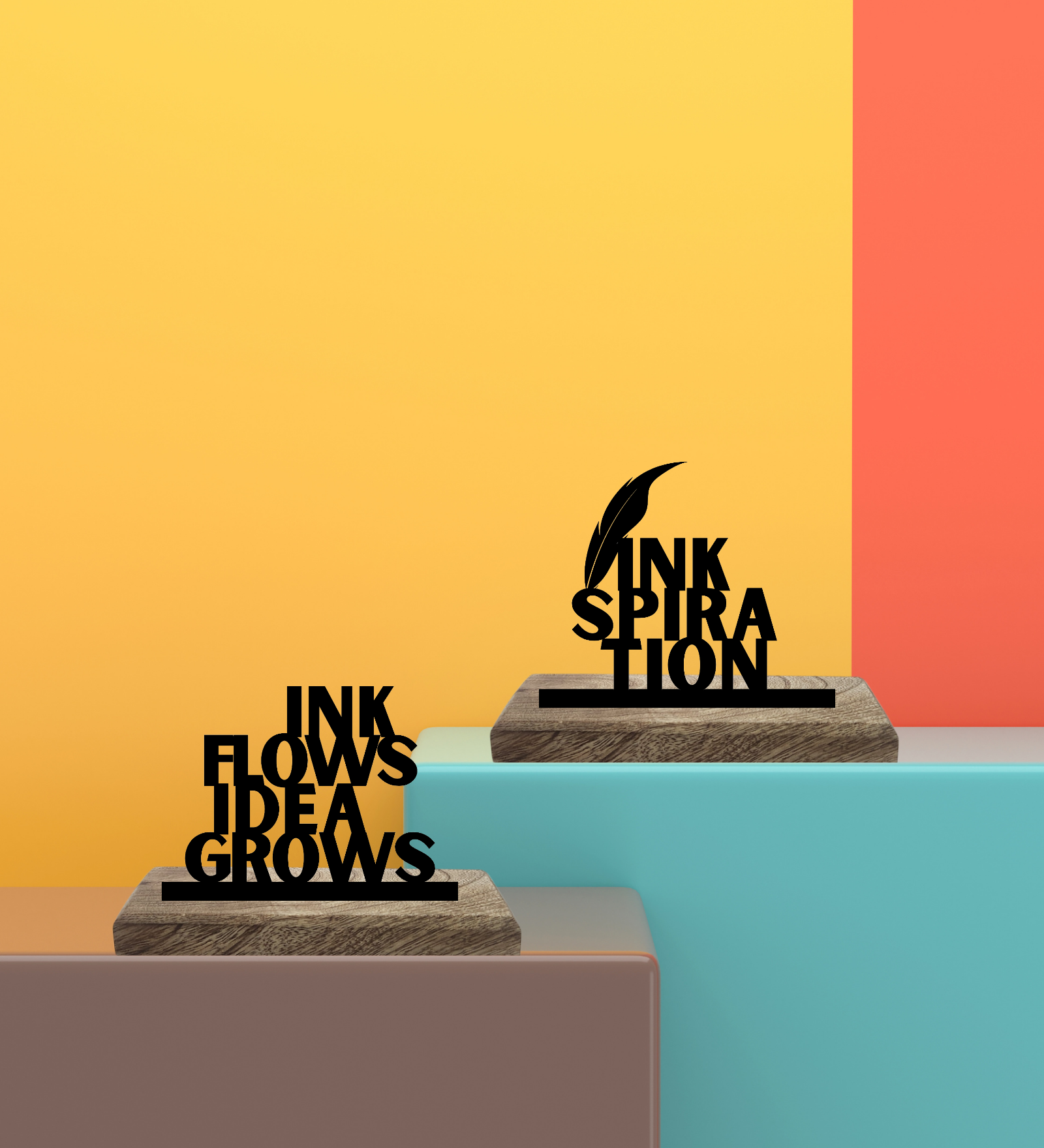 Inkspiration Set of 2 Table Décor