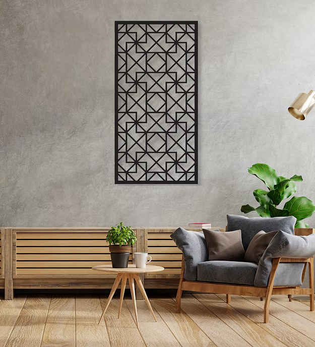 Rectangular Creative Pattern Panel