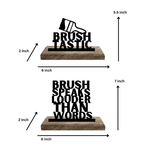 Brush-tastic Set of 2 Table Décor