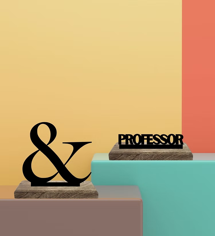 Professor Set of 2 Table Décor