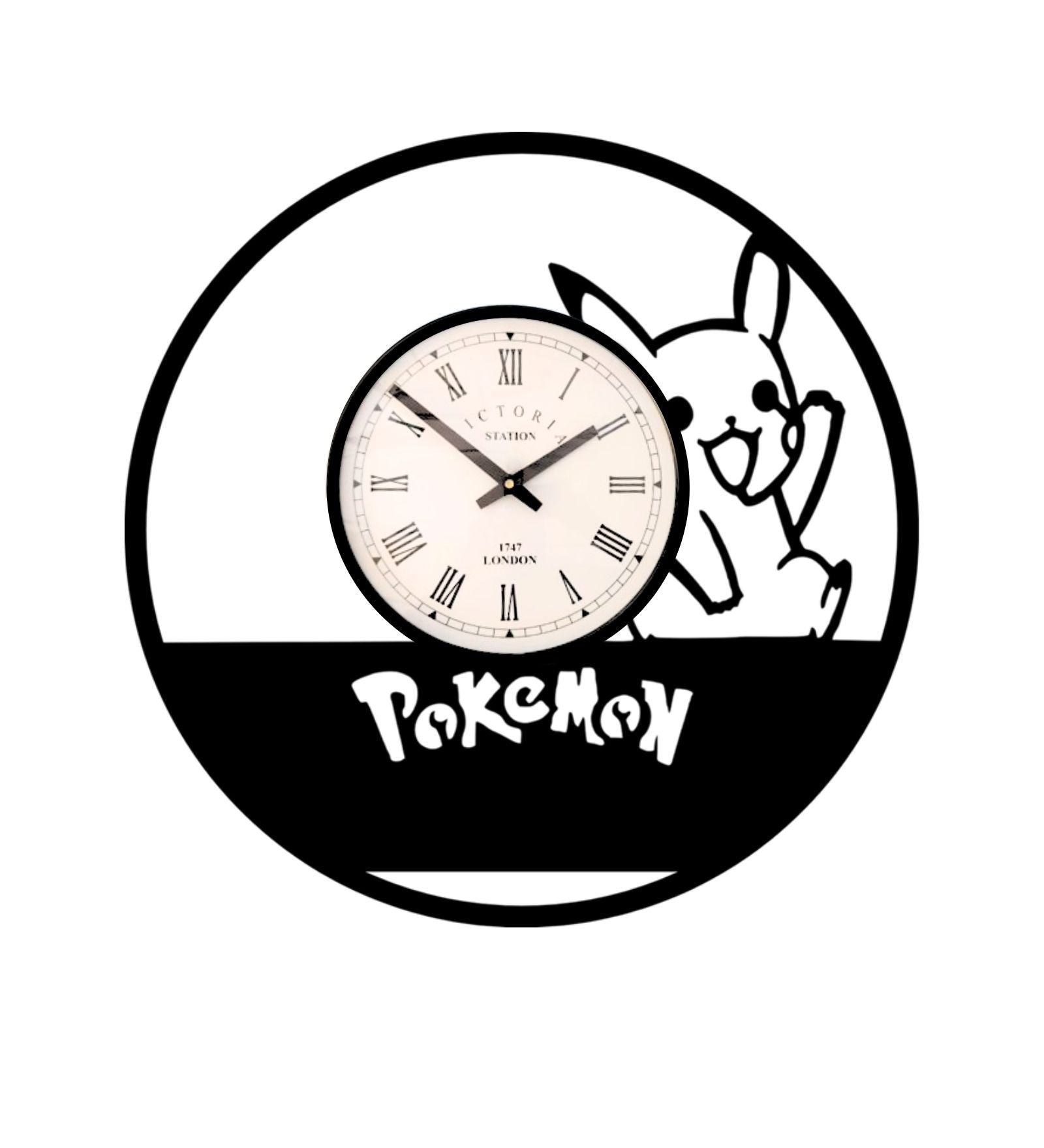Pikachu Pokemon Wall Clock