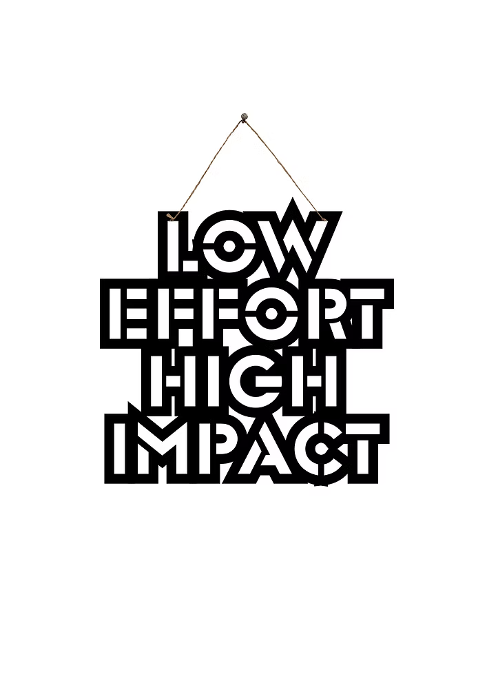Low Effort High Impact Metal Hanging