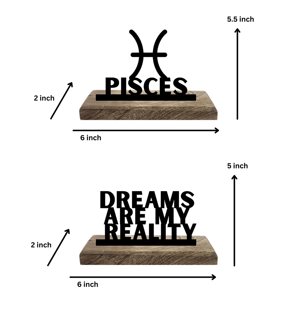 Pisces Sun Sign Set of 2 Table Décor