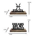 Pisces Sun Sign Set of 2 Table Décor