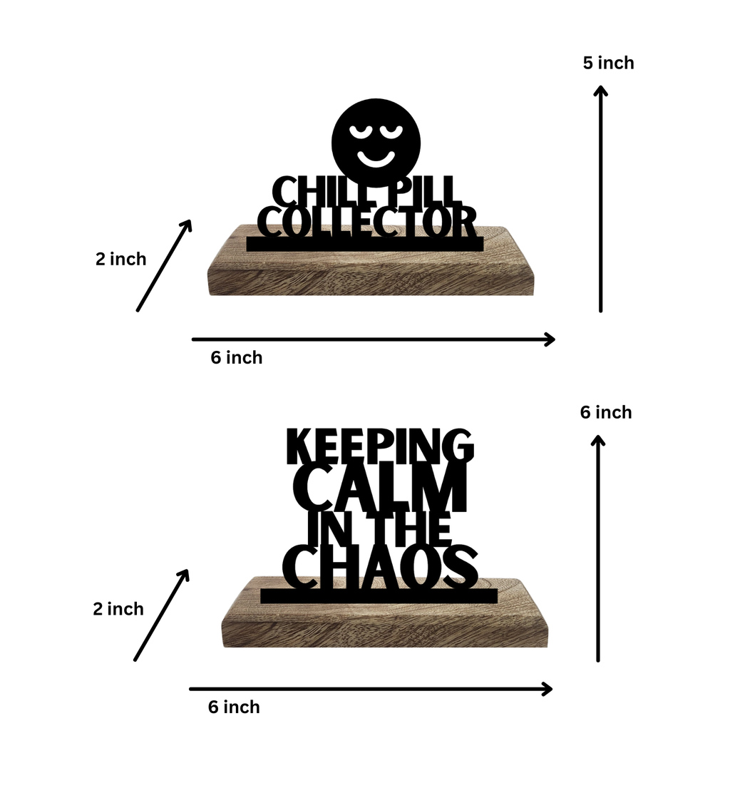 Chill Pill Collector Set of 2 Table Décor