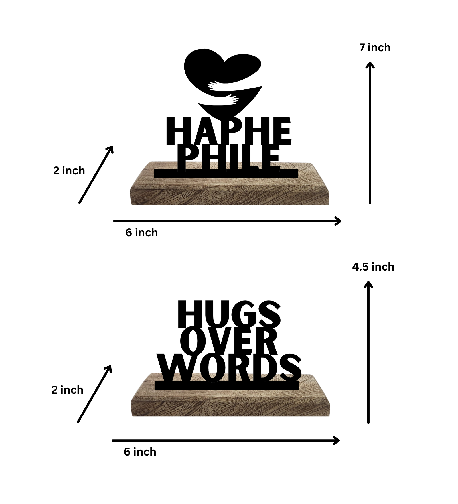 Haphephile Set of 2 Table Décor