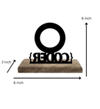 Coder Black Table Clock