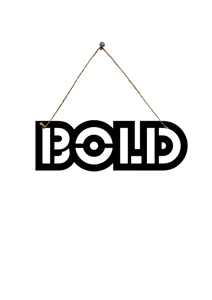 Bold Metal Hanging