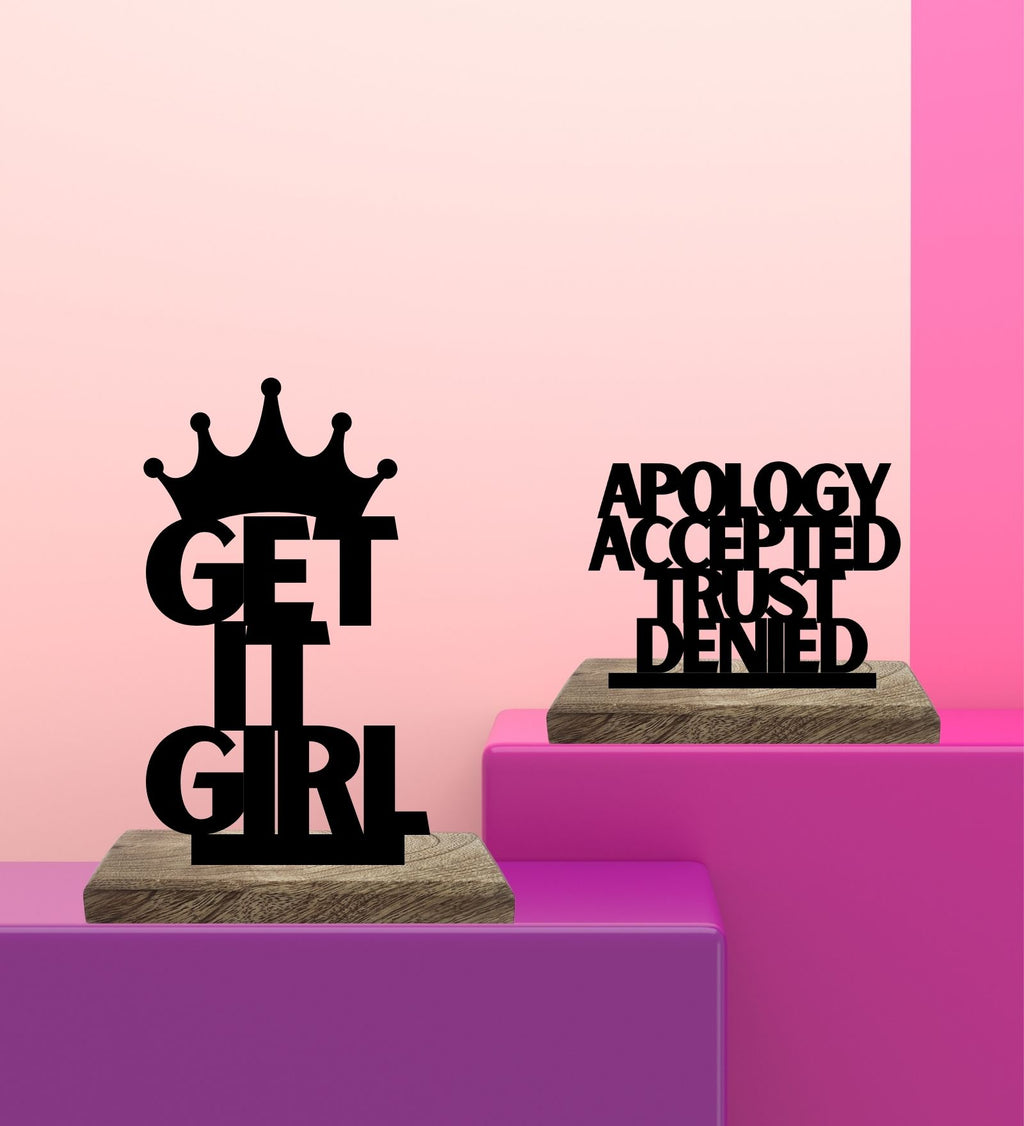 Assertive Empowerment Set of 2 Table Décor