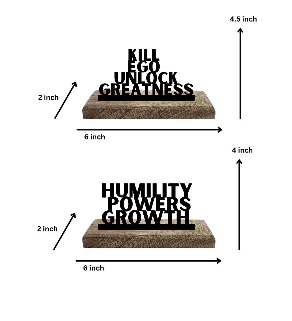 Humble and Unstoppable Set of 2 Table Décor