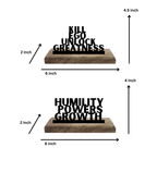 Humble and Unstoppable Set of 2 Table Décor