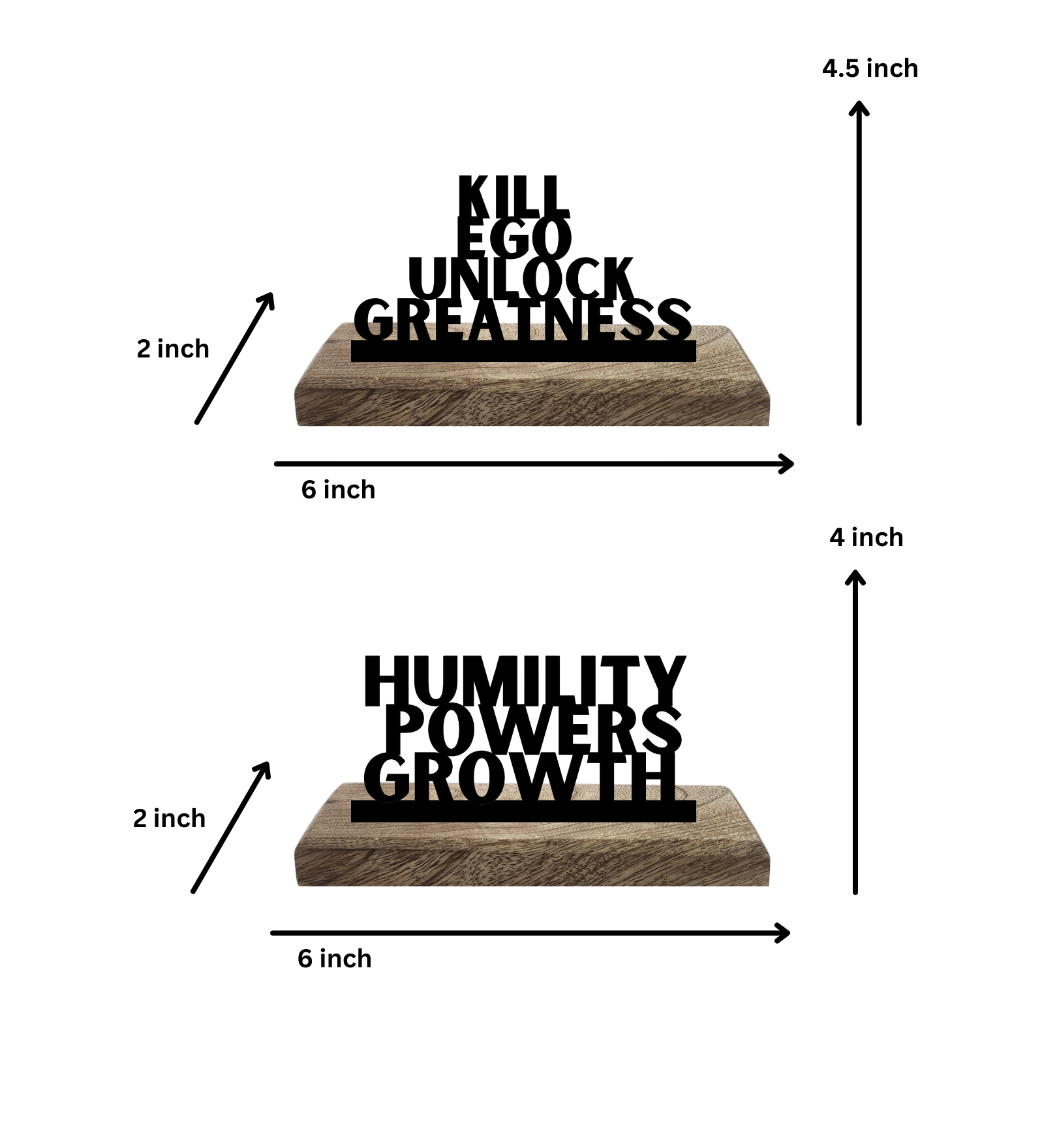 Humble and Unstoppable Set of 2 Table Décor