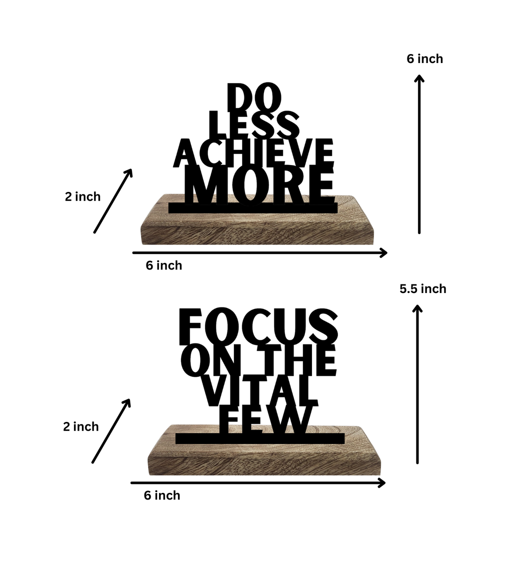 Focus and Flourish Set of 2 Table Décor