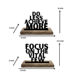 Focus and Flourish Set of 2 Table Décor