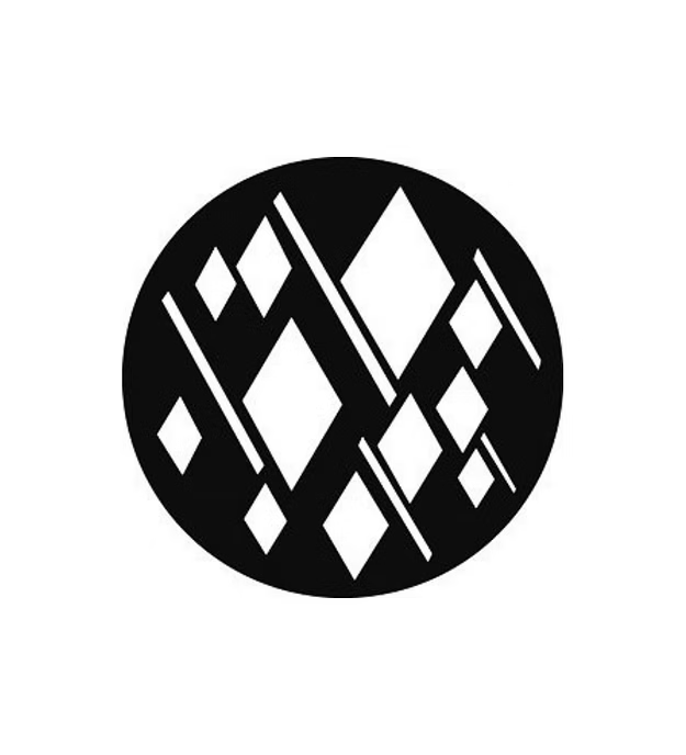 Round Abstract Geometric Pattern Panel