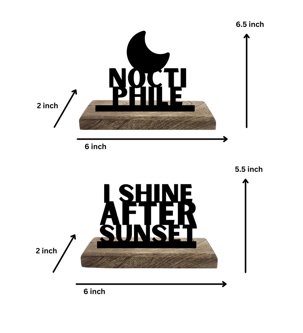 Noctiphile Set of 2 Table Décor