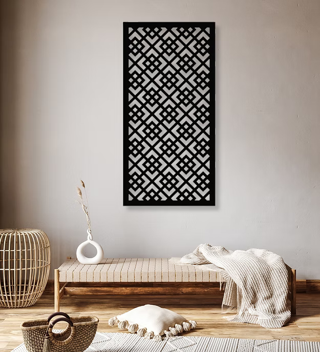 Rectangular Creative Pattern Panel