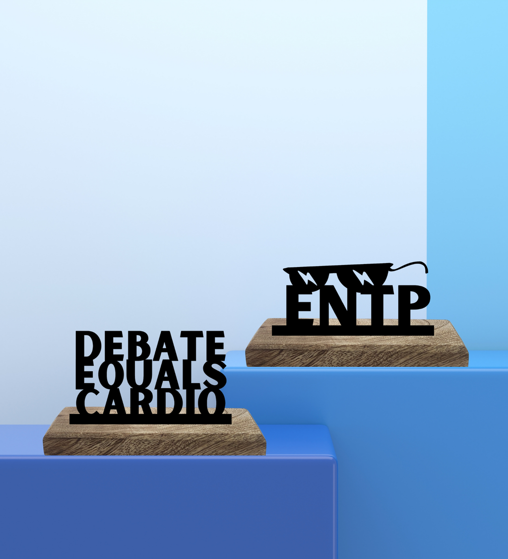 ENTP Myers Briggs Set of 2 Table Décor