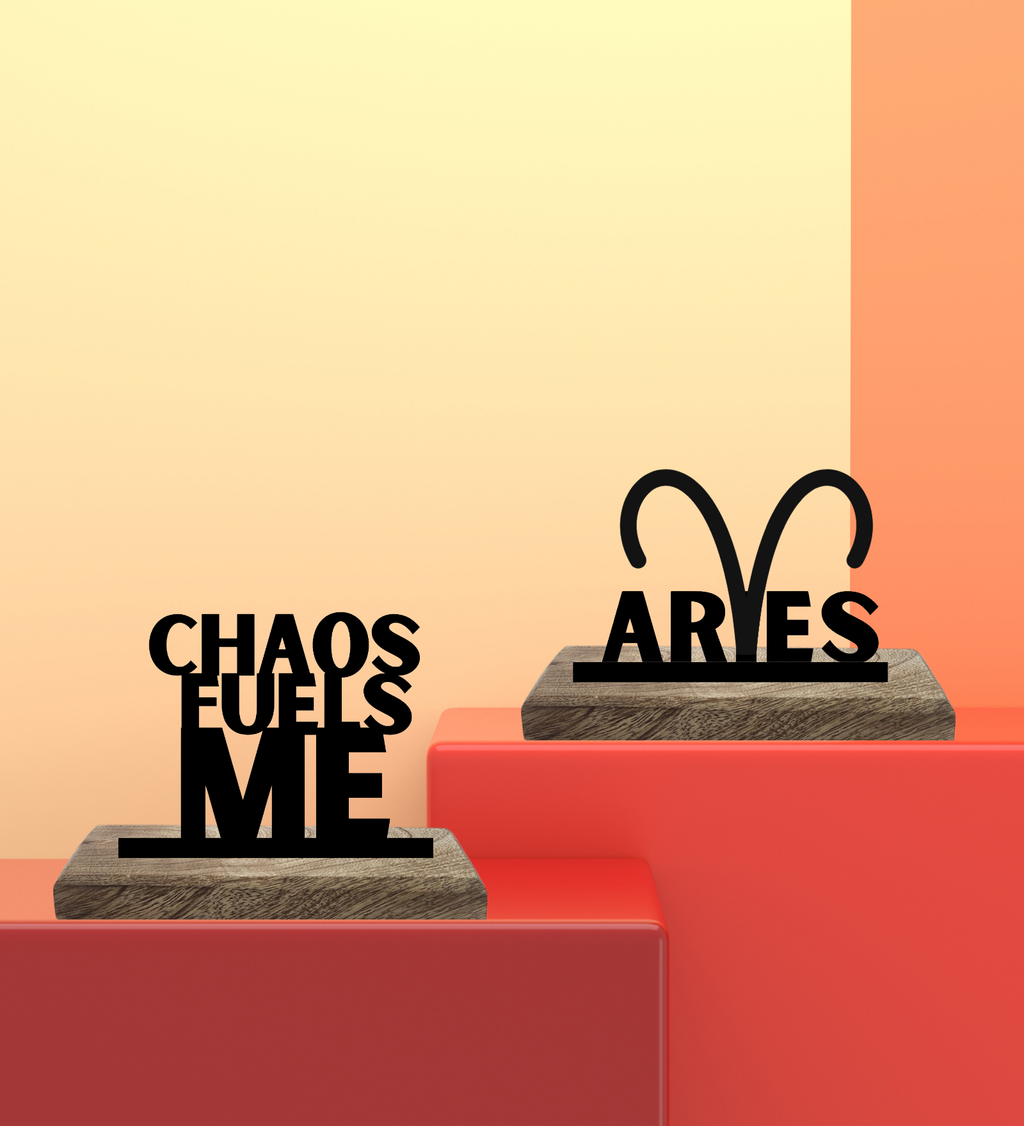 Aries Sun Sign Set of 2 Table Décor