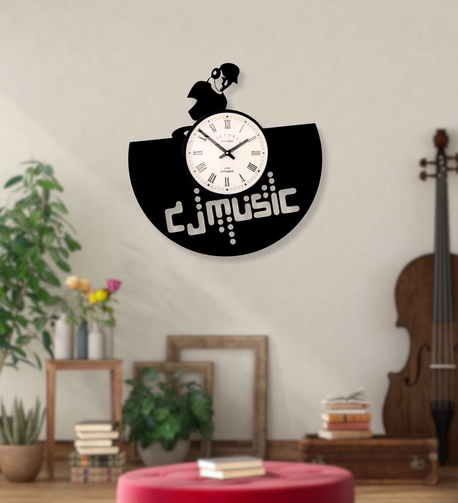 DJ Music Wall Clock