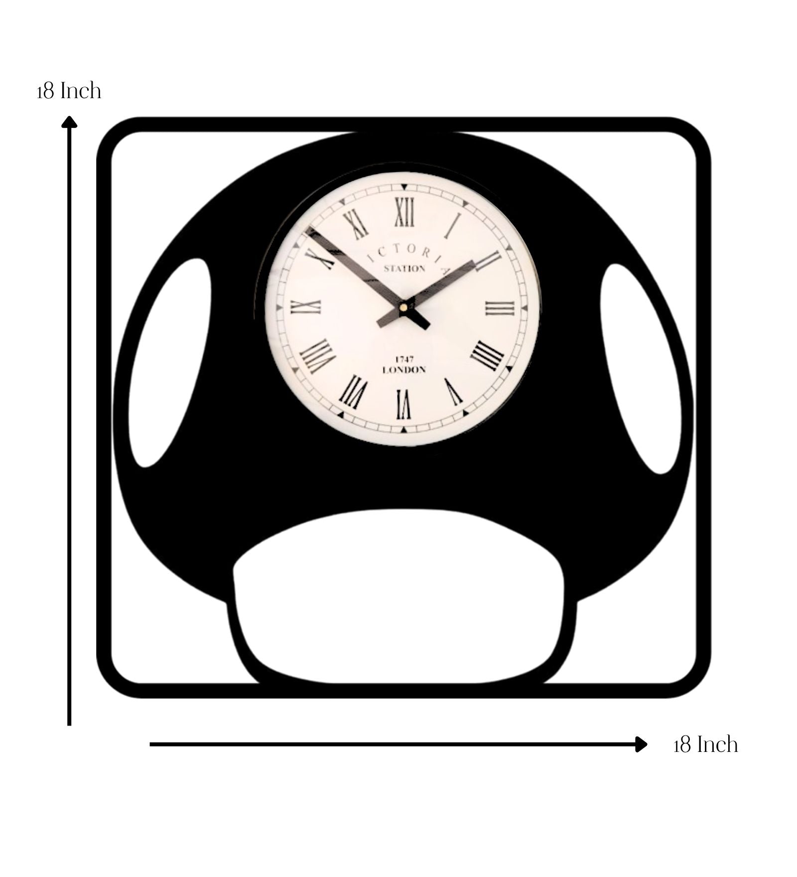 Mushroom Wall Clock