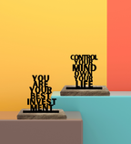 Mind and Mastery Set of 2 Table Décor