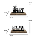 Liquorophile Set of 2 Table Décor