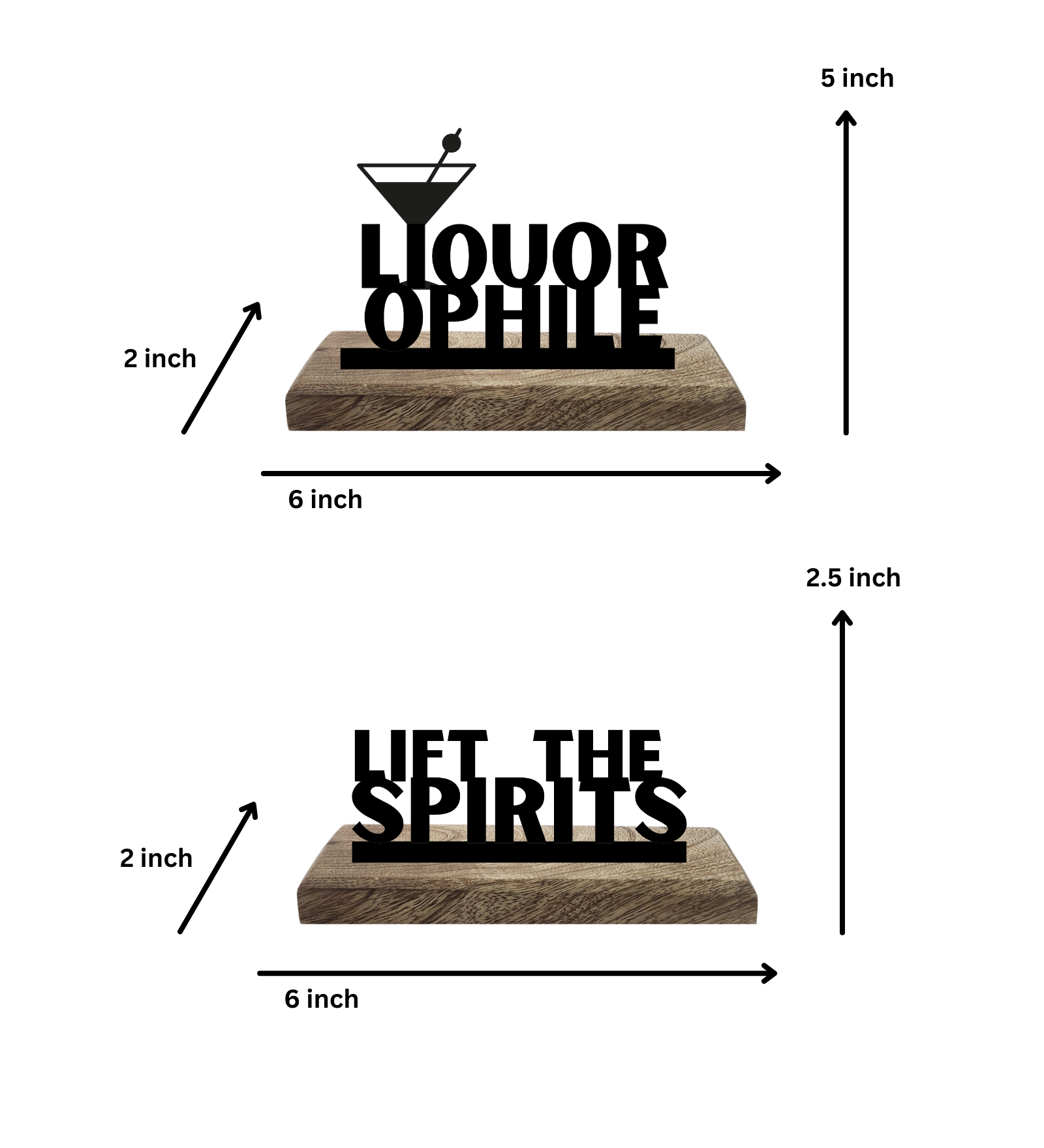 Liquorophile Set of 2 Table Décor