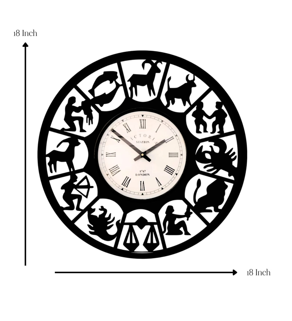 Zodiac Signs Astrology Wall Clock