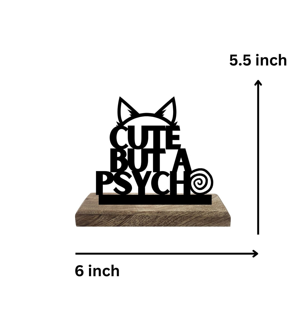 Eccentric & Adorable Psycho-Chic Set of 2 Table Décor