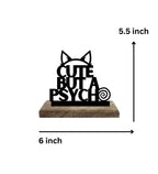 Eccentric & Adorable Psycho-Chic Set of 2 Table Décor