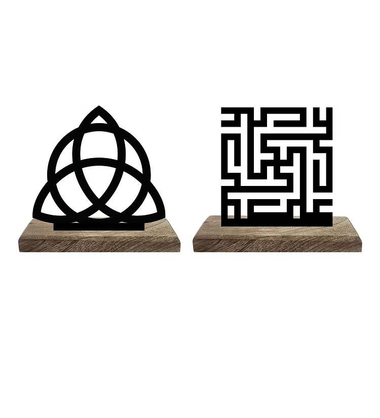 Sacred Symbolism Set of 2 Table Décor