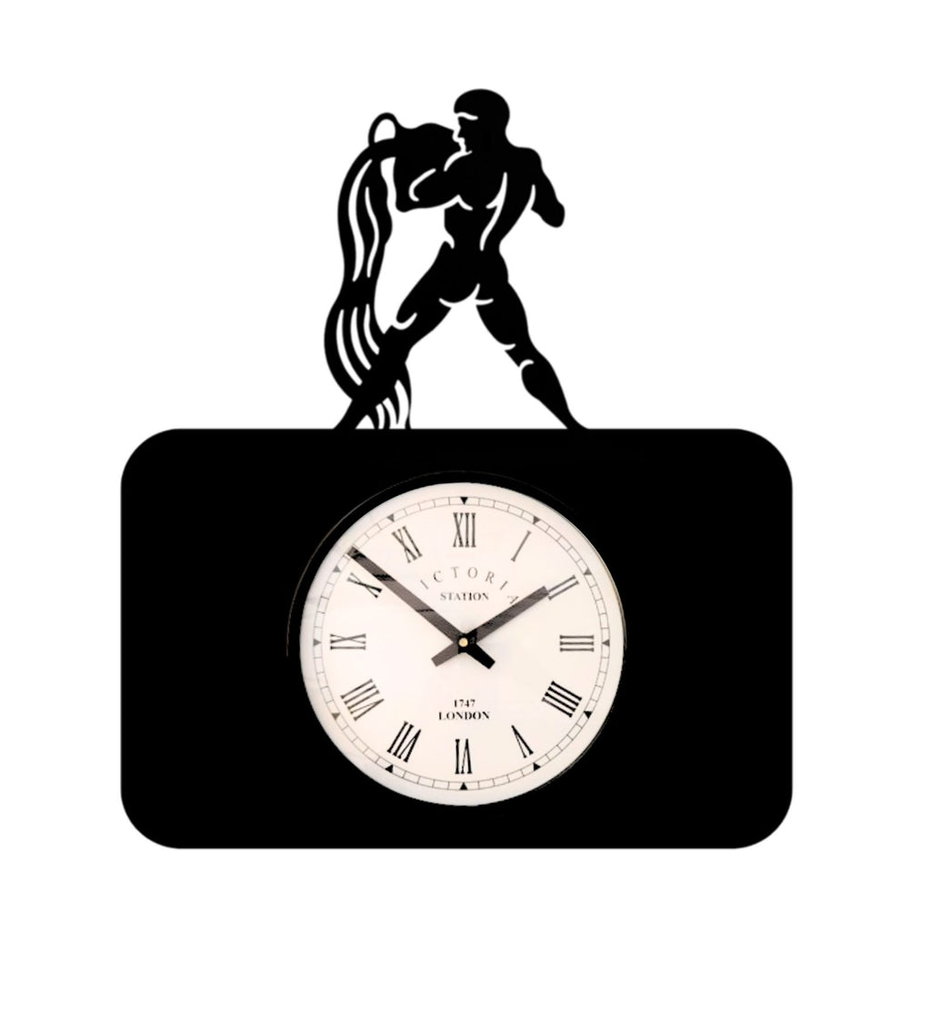 Aquarius Zodiac Wall Clock