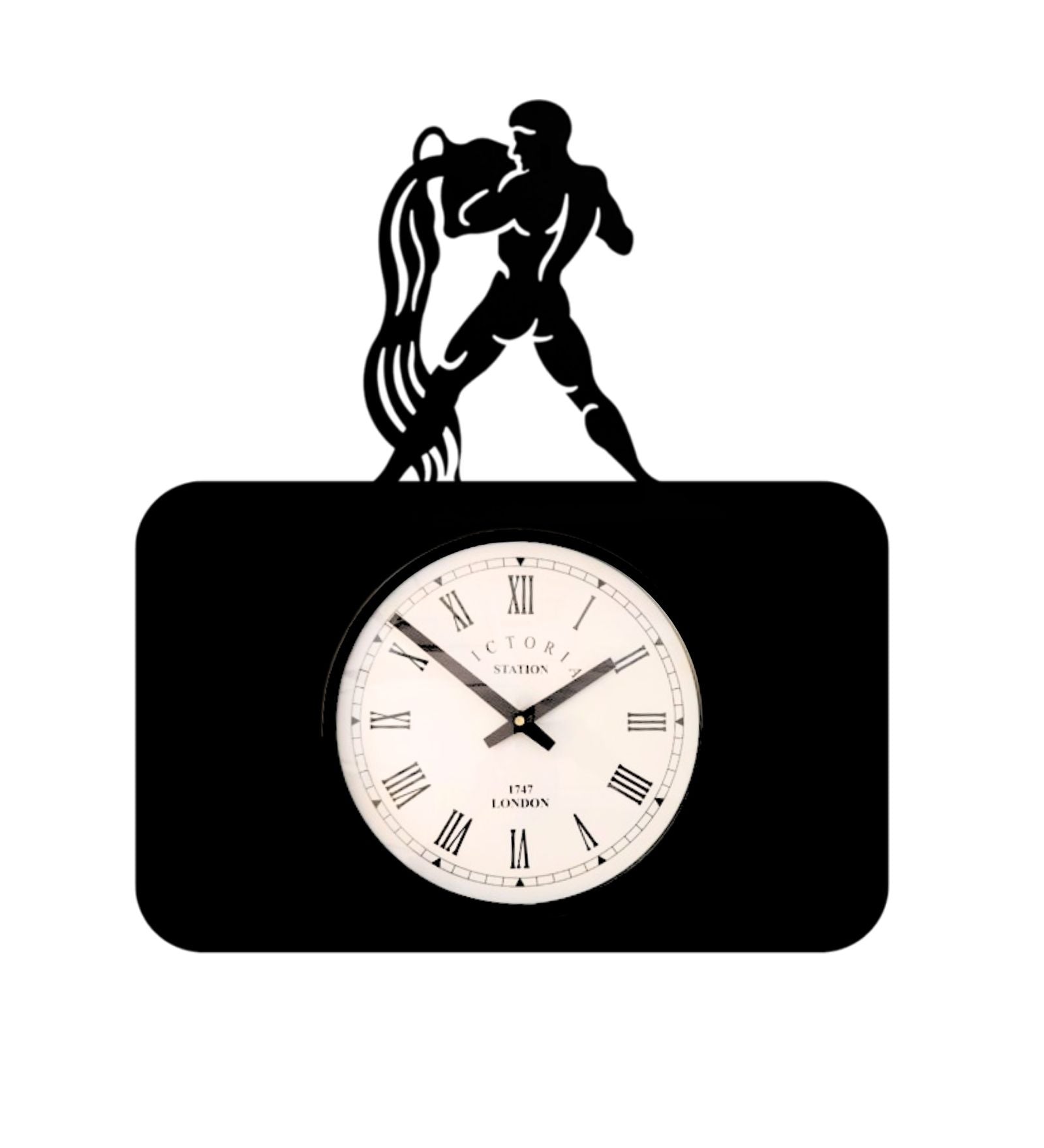 Aquarius Zodiac Wall Clock
