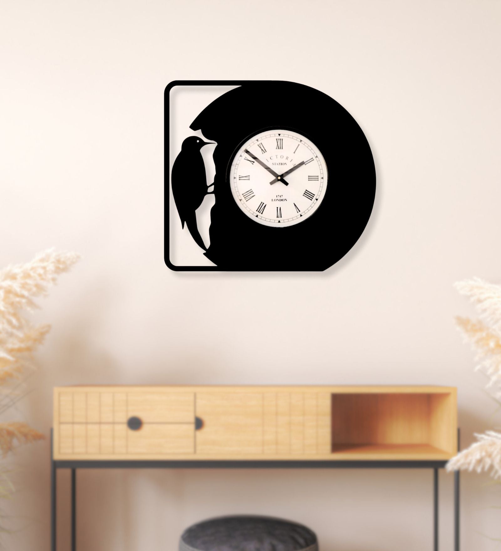 Woodpecker Wall Clock