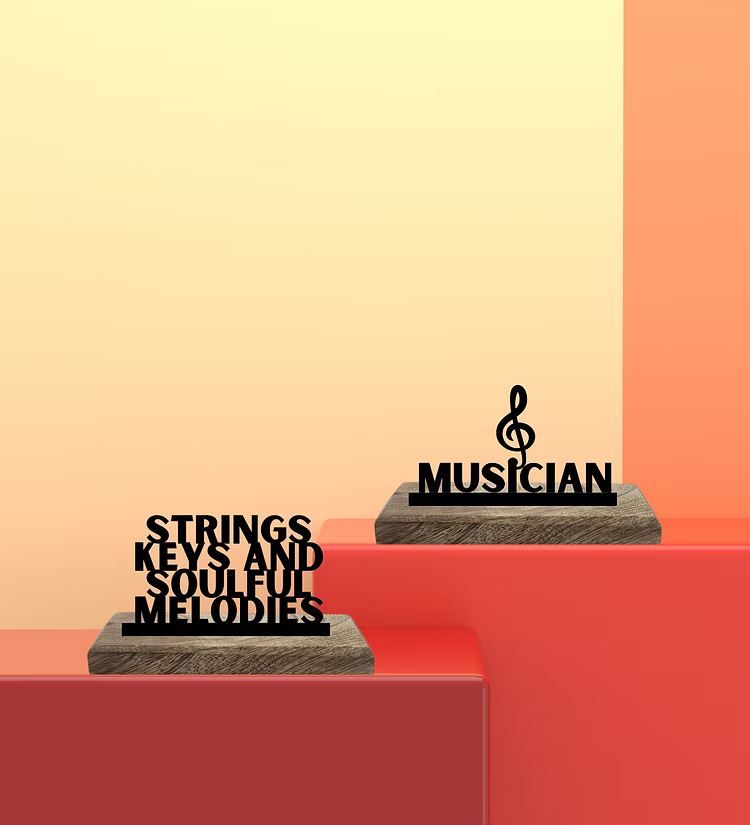 Musician Set of 2 Table Décor