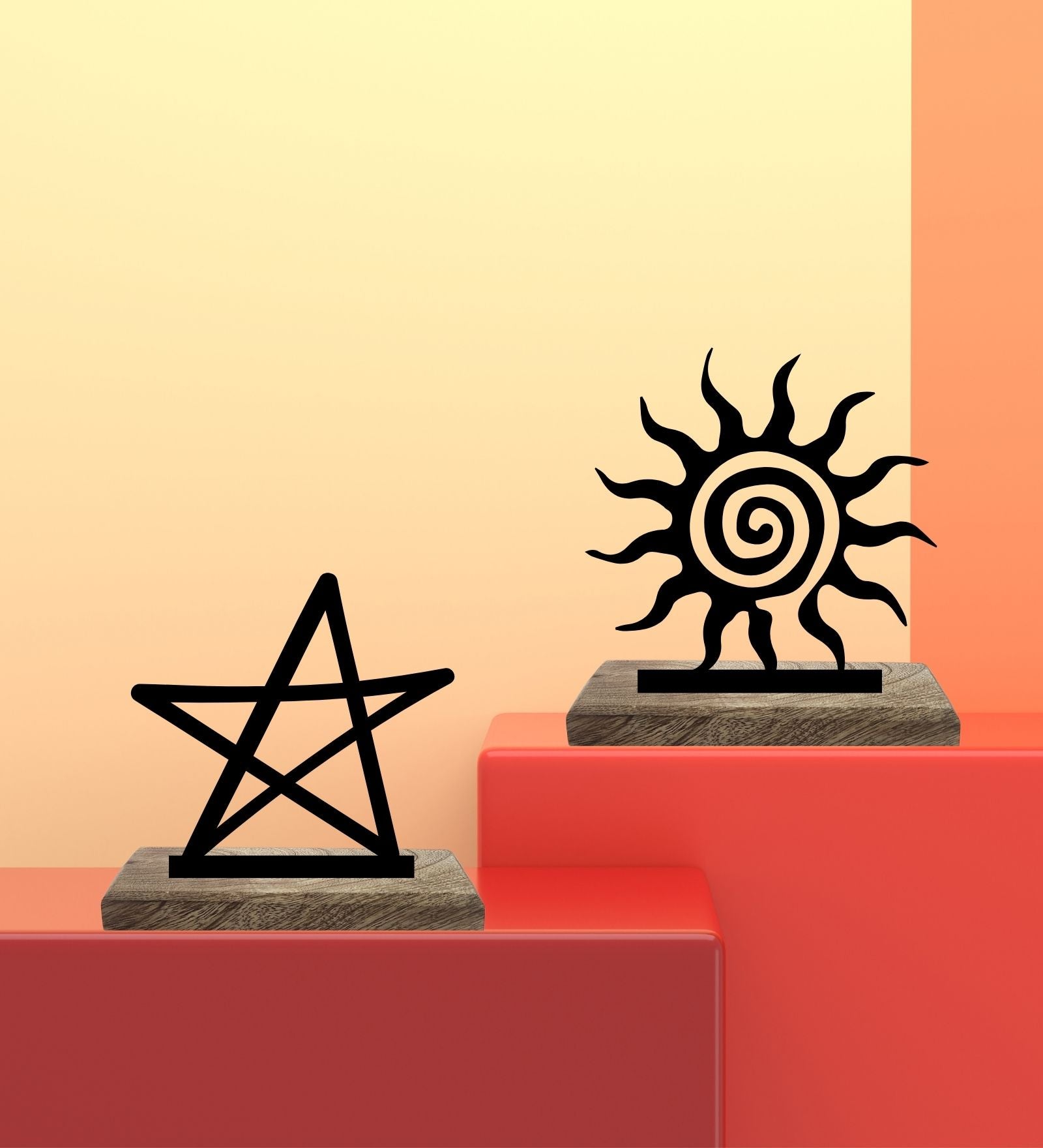 Stellar Radiance, Solar Brilliance Set of 2 Table Décor