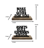 Asset Mindset Set of 2 Table Décor