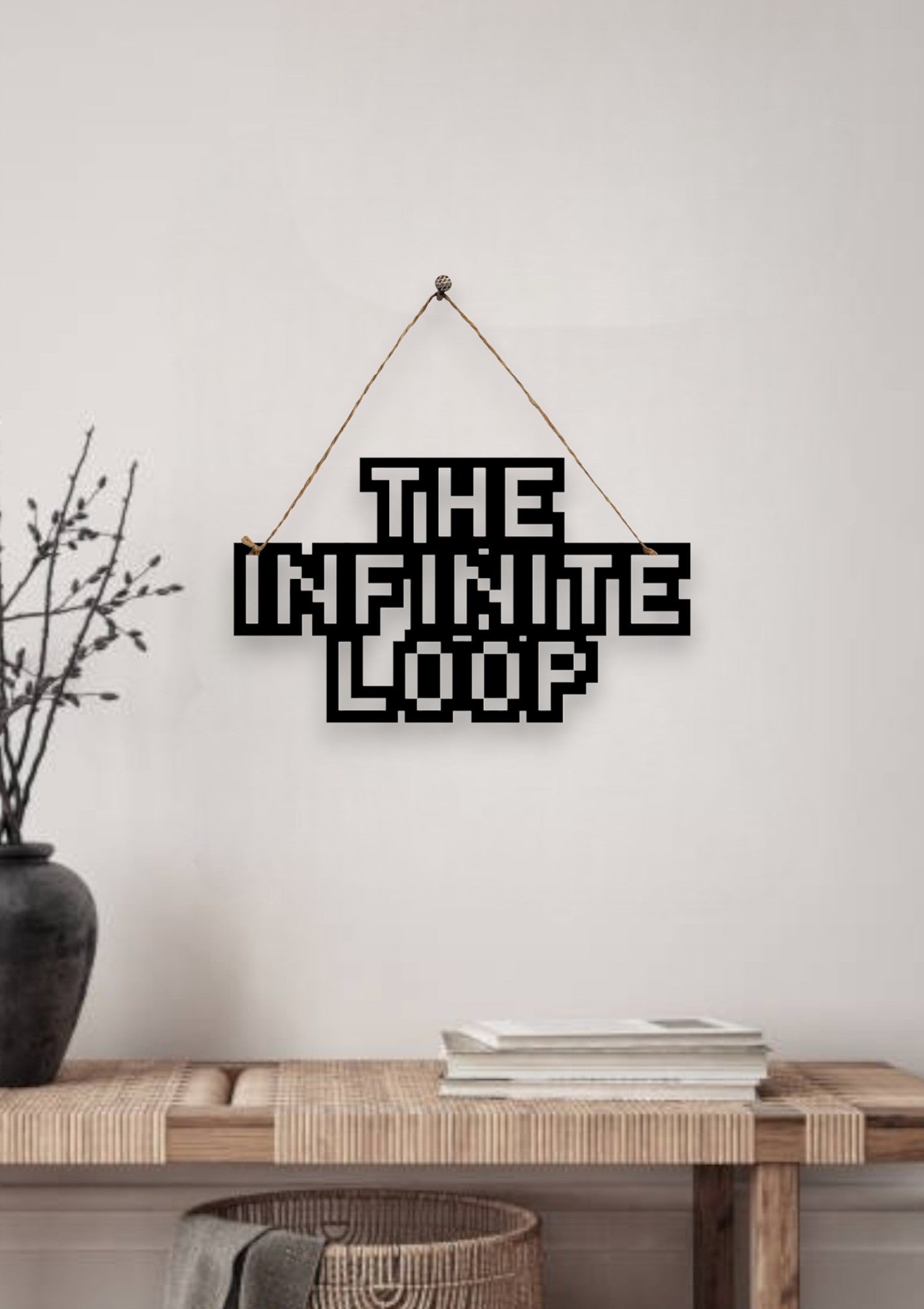 The Infinite Loop Metal Hanging
